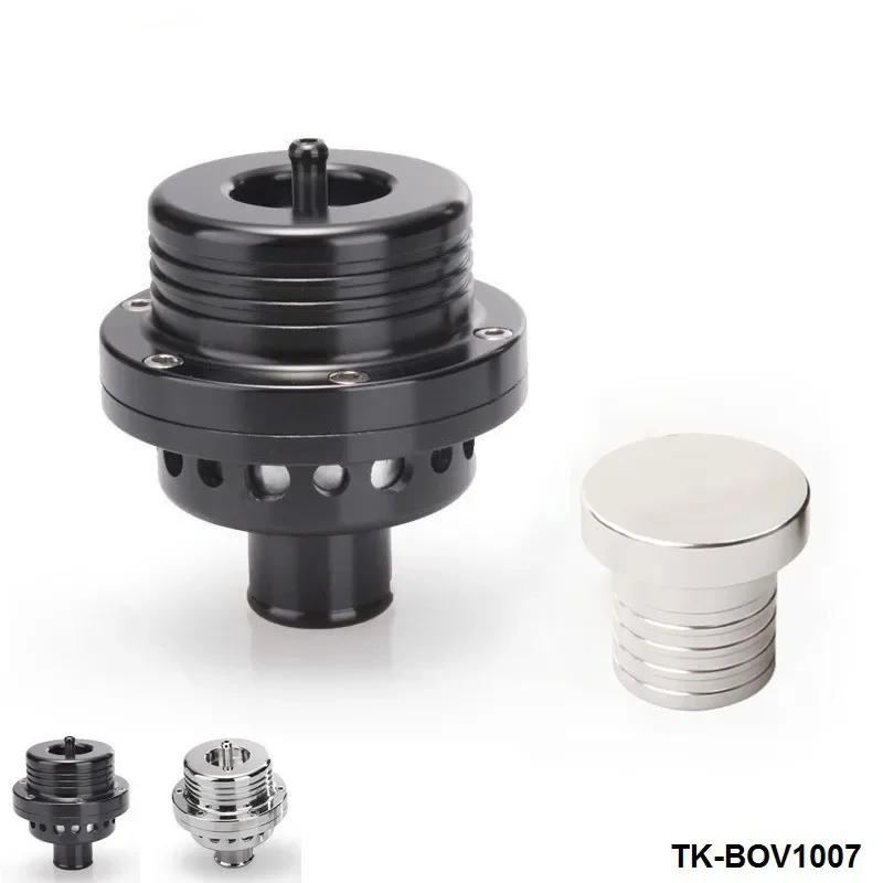 Válvula de descarga BOV1007 de aluminio negro