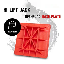 Base de apoyo para gato Hi-Lift todoterreno con placa reforzada