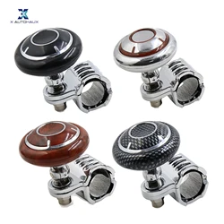Autohaux pomo giratorio para volante de fibra de carbono marrón