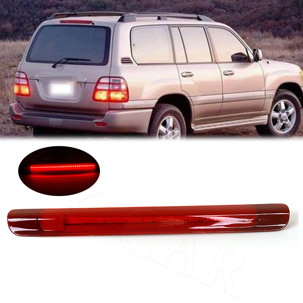 Tercera luz de freno LED roja Toyota Land Cruiser LC100 1998-2007