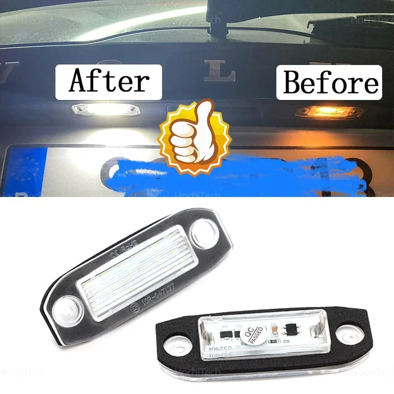 Luz de matrícula LED Canbus sin errores para Volvo S80 XC90 S60 V60 - imagen 5