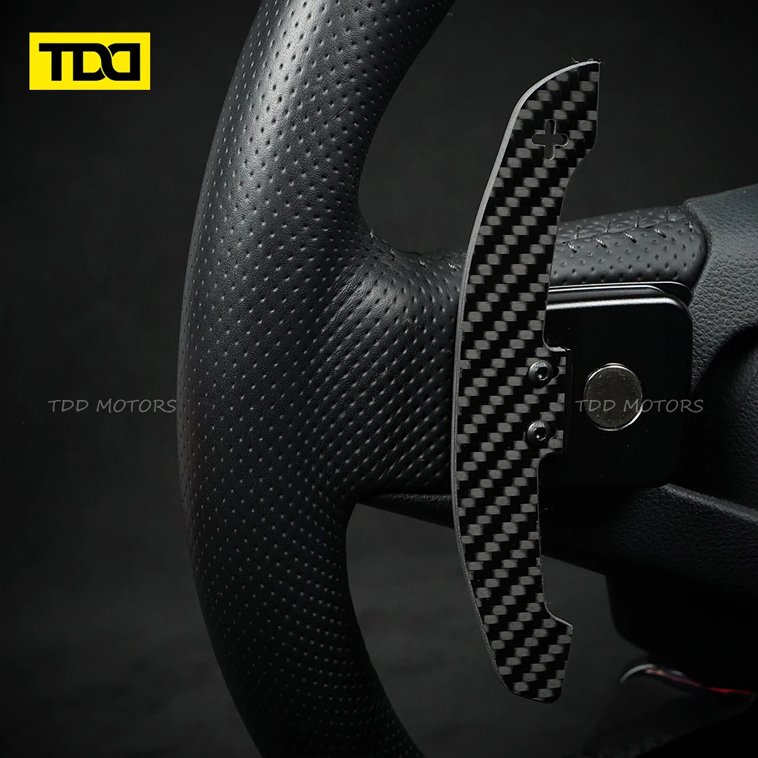 Extensiones paletas cambio TDD fibra carbono – Skoda Octavia VRS 2019 - imagen 3