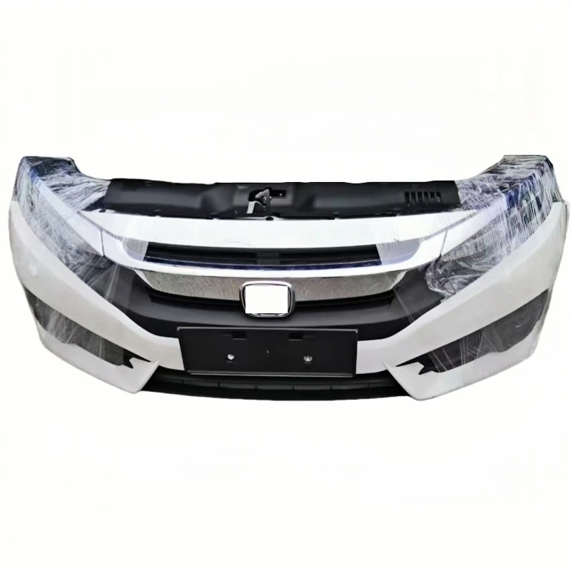Para Honda Civic, kit de carrocería de parachoques delantero, reemplazo de condición de plástico para actualización con recortes de luz antiniebla - imagen 2