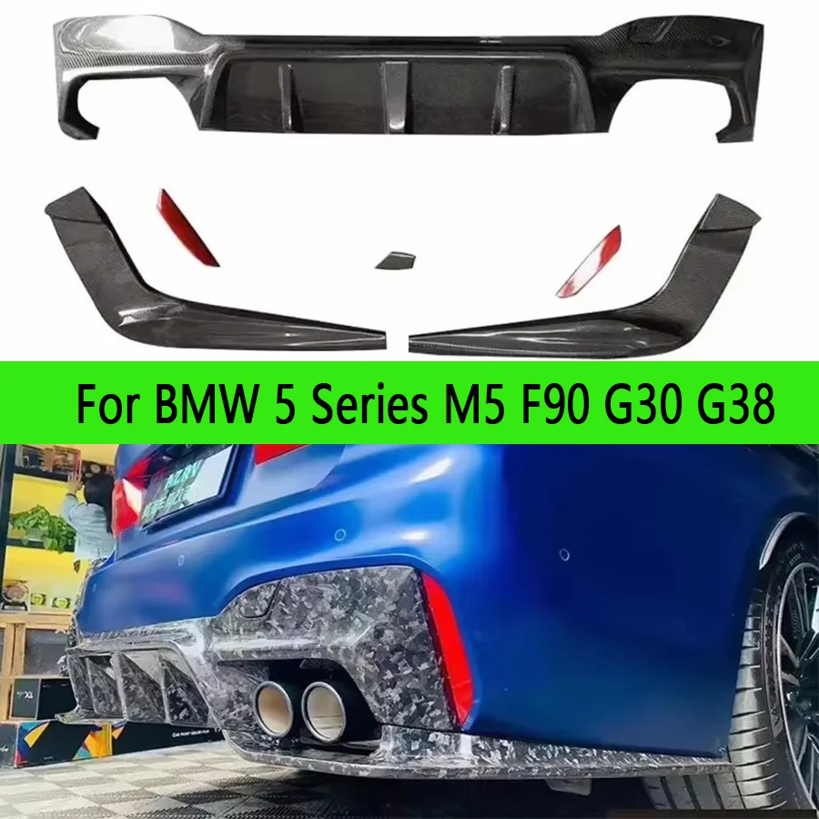 Kit labio trasero fibra de carbono deportivo para BMW M5 F90 G30 G38