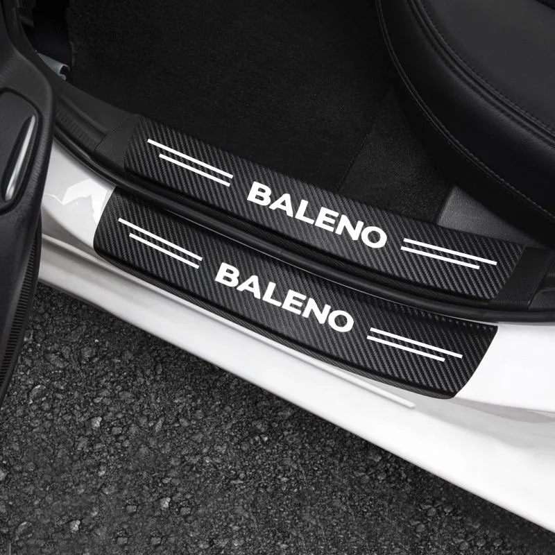 Protector de umbral Suzuki Baleno efecto fibra de carbono - imagen 3