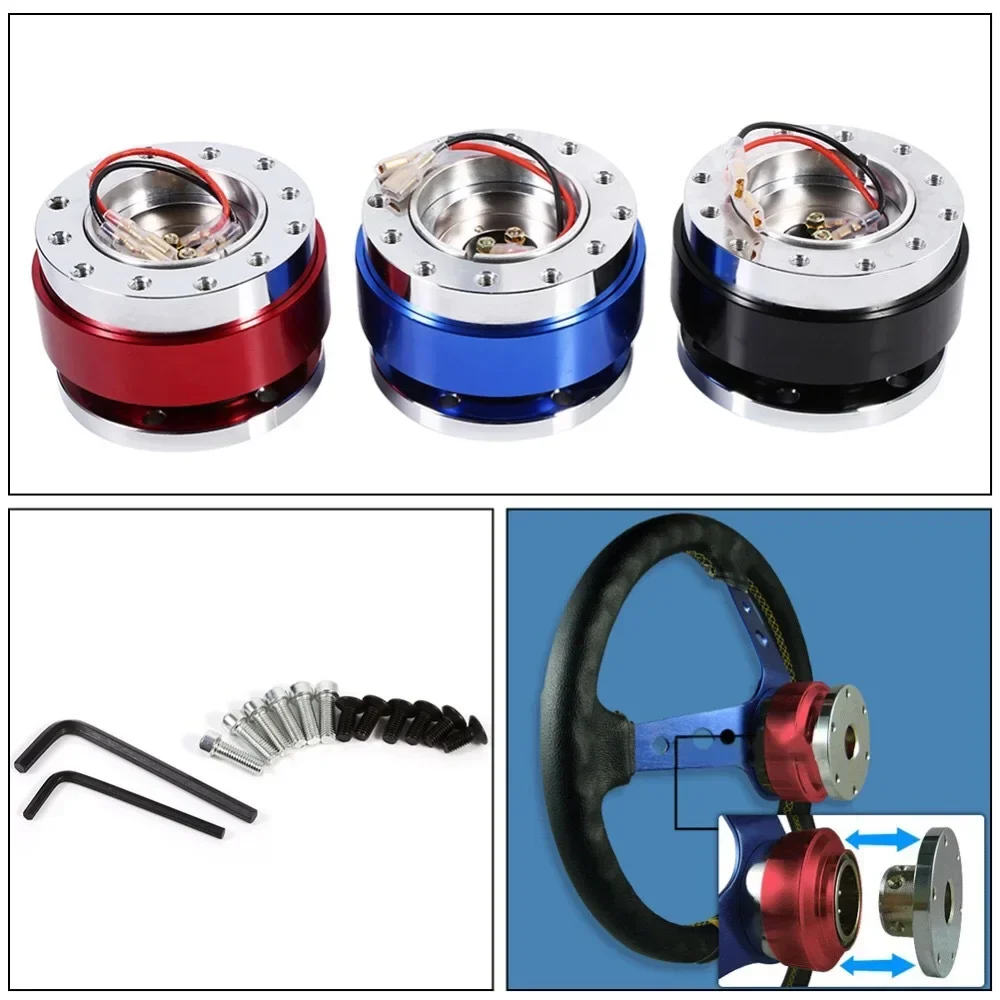 Adaptador rojo de liberación rápida para volante
