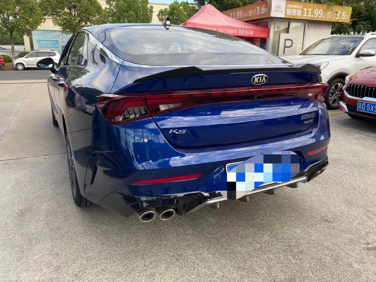 Spoiler alerón trasero estilo V para KIA K5 DL3 - imagen 4
