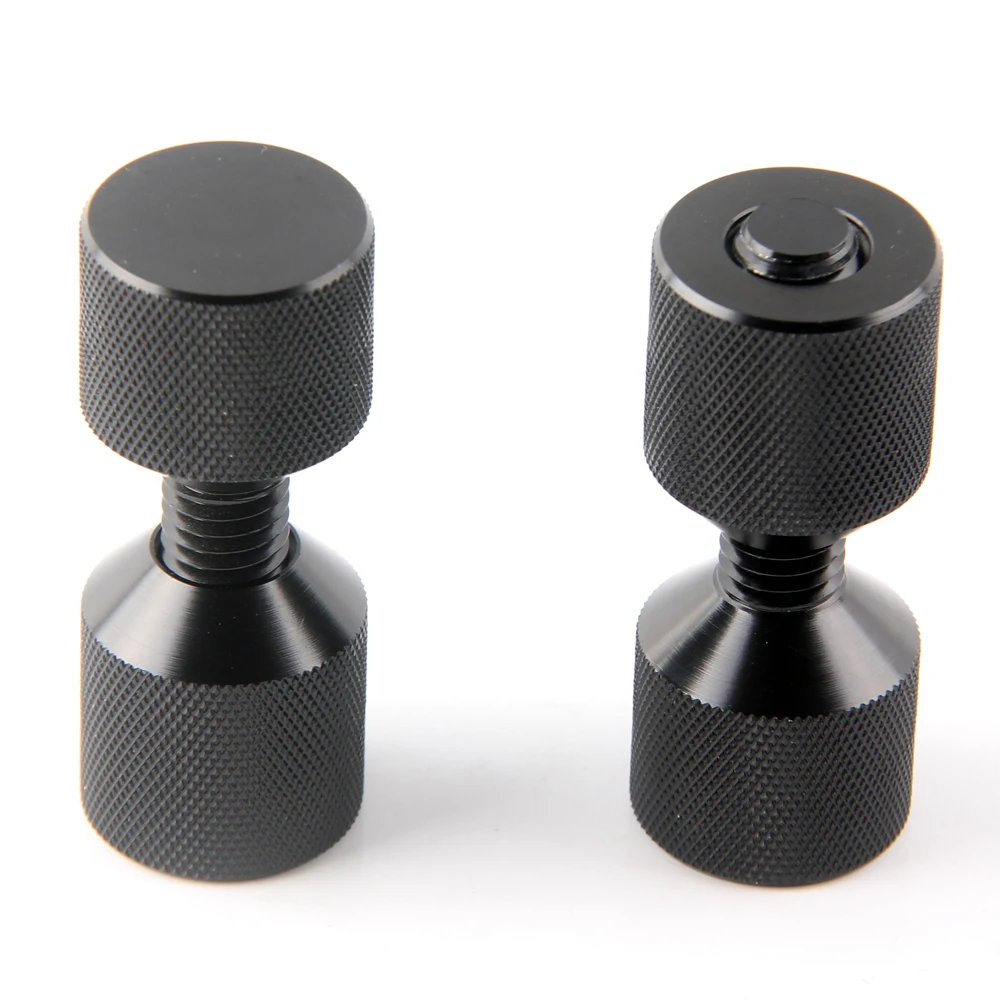 Pasador alineación 1-1/8" 2 orificios Aluminum 6061 negro anodizado - imagen 2