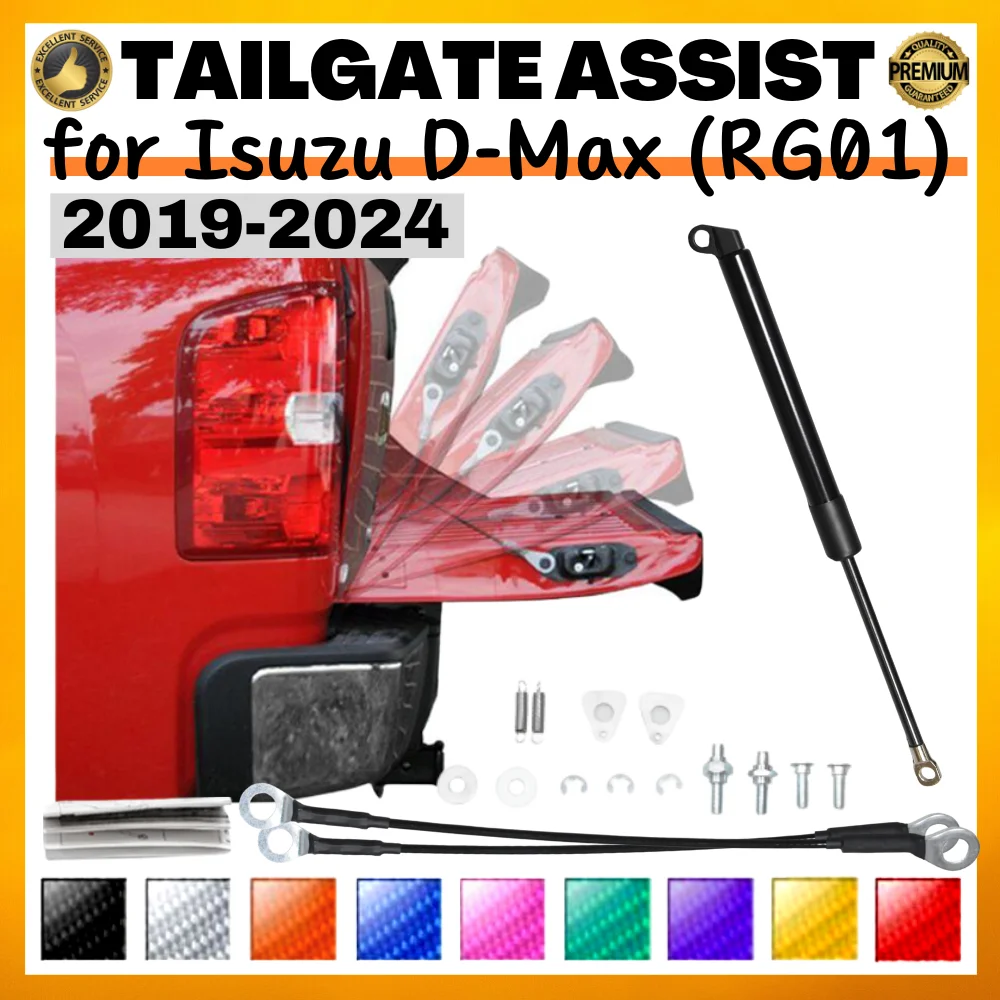 Amortiguador portón trasero Isuzu D-Max RG01 / Mazda BT-50 2019-2024