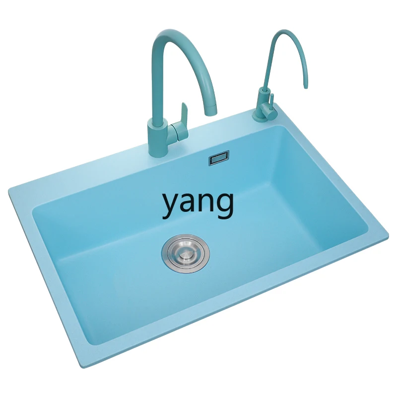 Fregadero CX de cuarzo Azul Pavo Real – Cubeta única bajo encimera - imagen 2