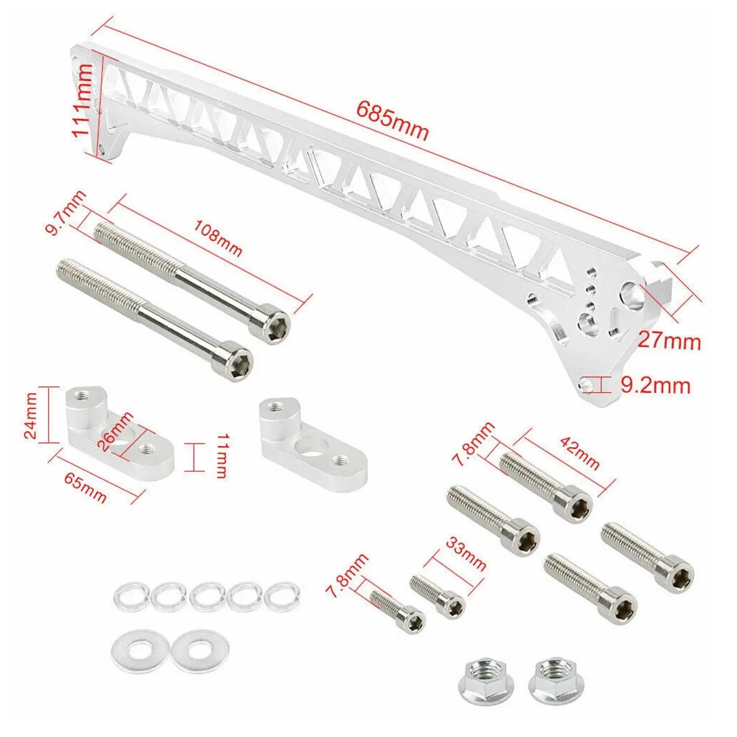 Abrazadera brazo de control trasero Honda Civic Del Sol EG 92-95 - imagen 3