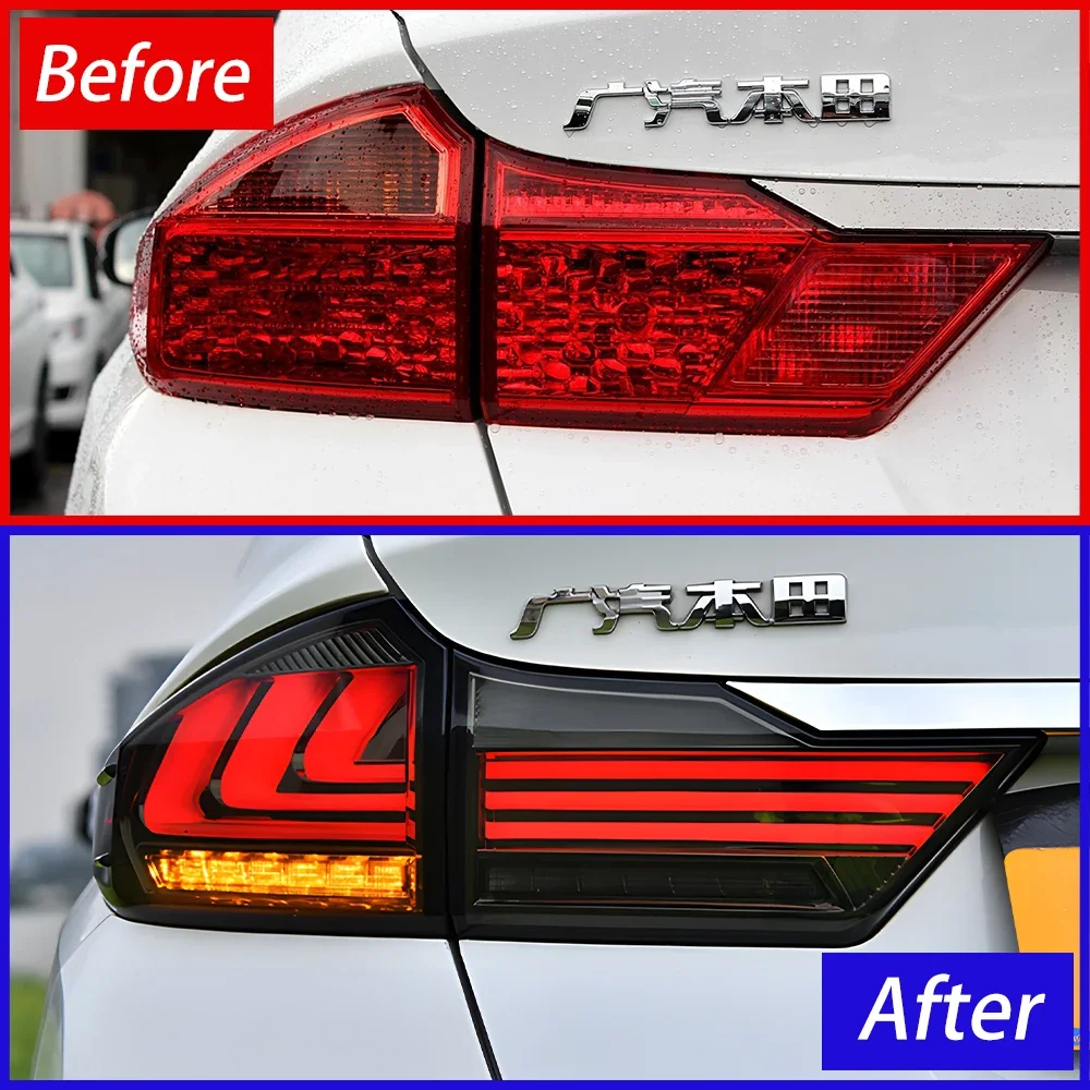 Honda City 2014-2019 Luces traseras LED estilo Lexus Streamer - imagen 4