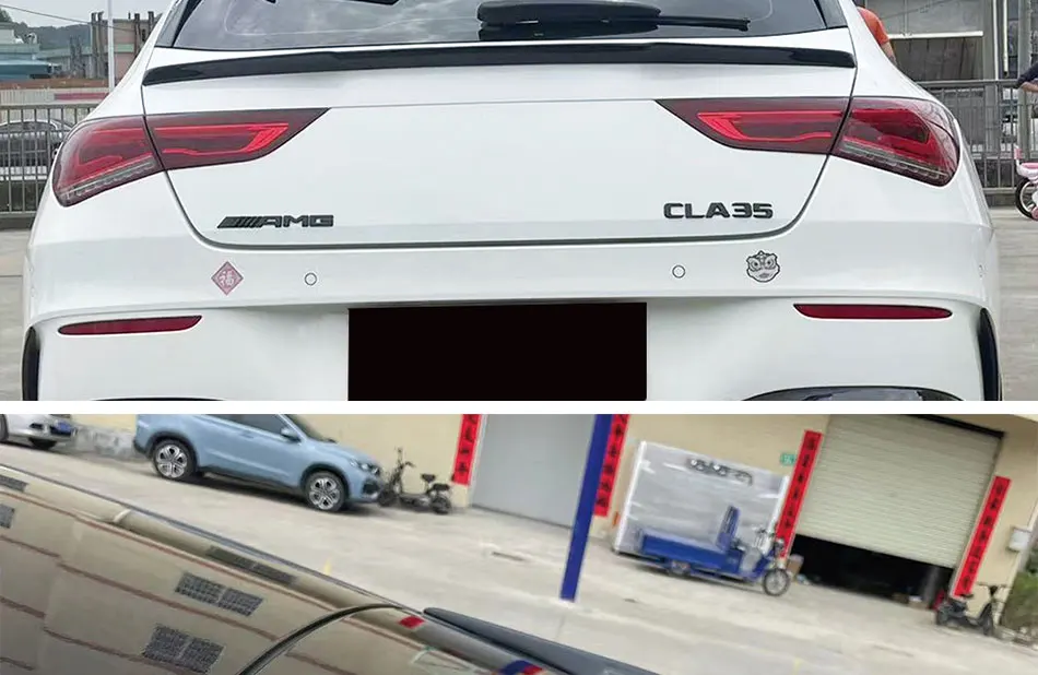 Accesorio negro para la zona trasera del Mercedes-Benz CLA X11
