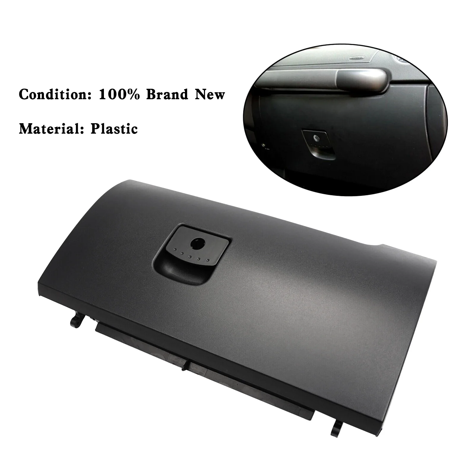 Guantera negra 1C1880247R con tapa – Volkswagen Beetle 2003-2010 - imagen 2