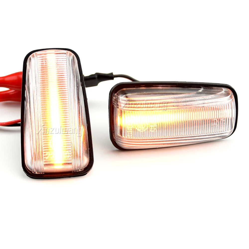 Detalle del indicador lateral LED con carcasa ahumada