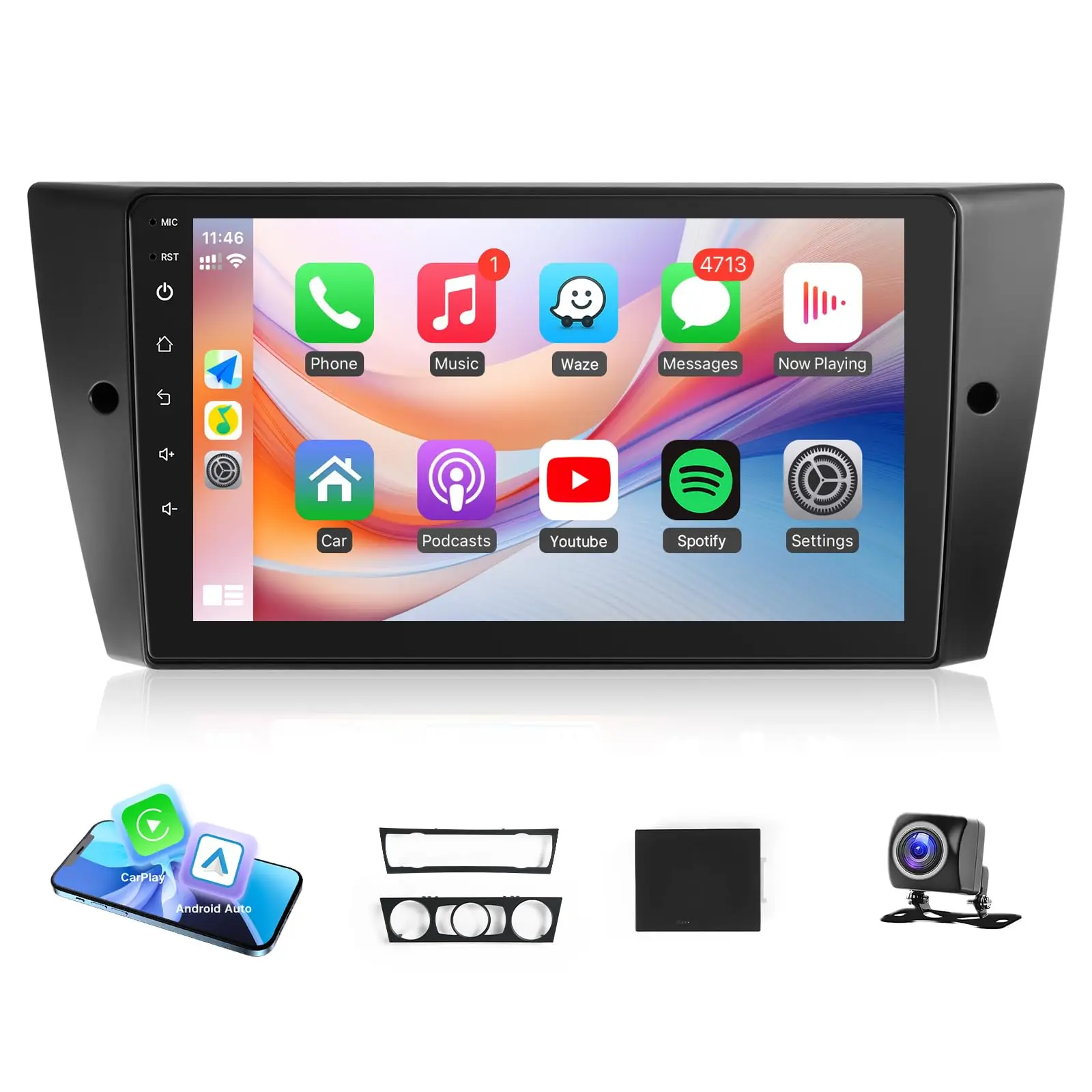 Autoradio Android BMW Serie 3 E90 E91 E92 E93 9" táctil CANBUS