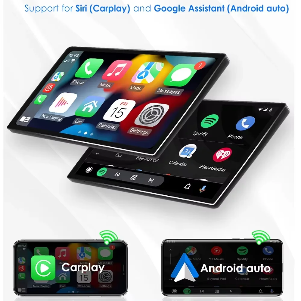 9 "CarPlay Hizpo 2Din Android Auto Radio de coche para Fiat 500X 2014 - 2020 Multimedia UI7862 navegación GPS RDS DSP SWC 4G Bluetooth - imagen 4