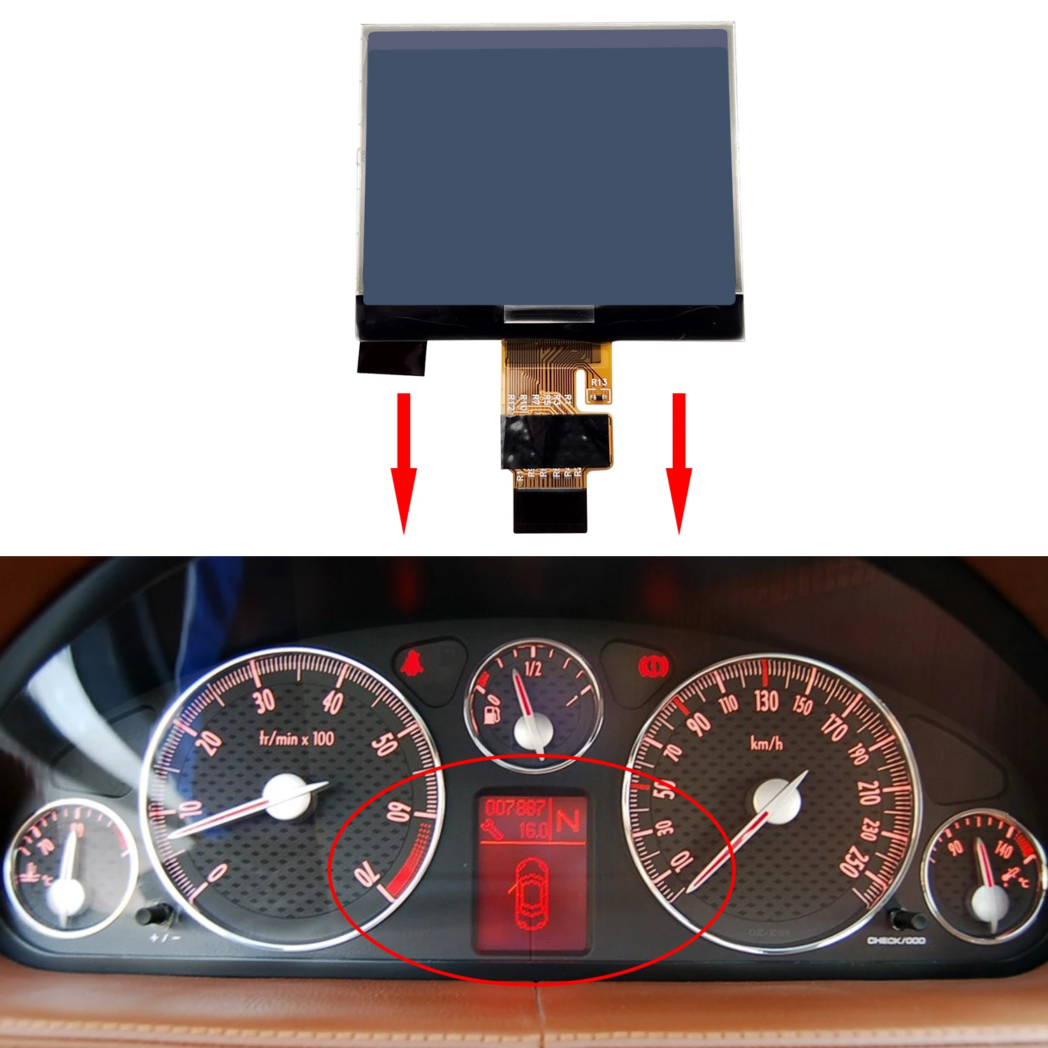 Peugeot 407 LCD – cuadro de instrumentos SW y Coupe