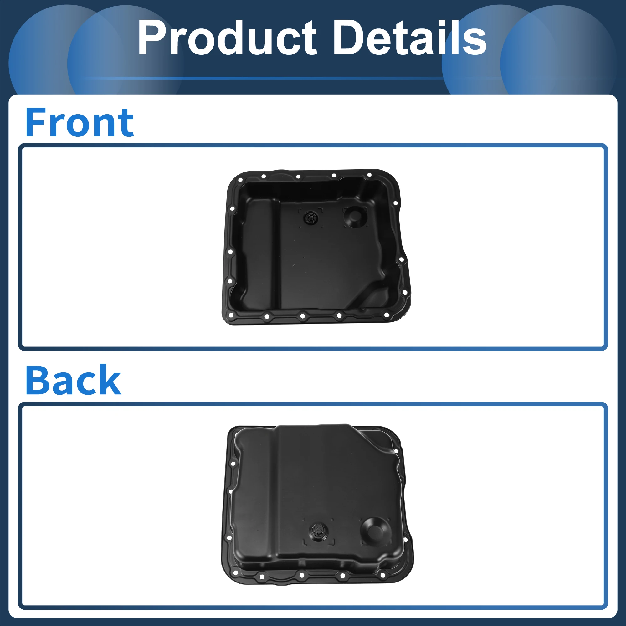 UXCELL Cárter de aceite de motor Cárter de aceite Cárter de aceite de transmisión No.24209295/24215535/24229658 para Chevrolet Suburban 1500 2007-2008 - imagen 4