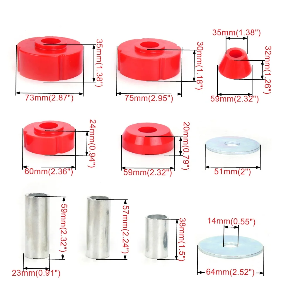 Kit bujes SFN208 para Chevy C10 y GMC C15 1967-1972 - imagen 5
