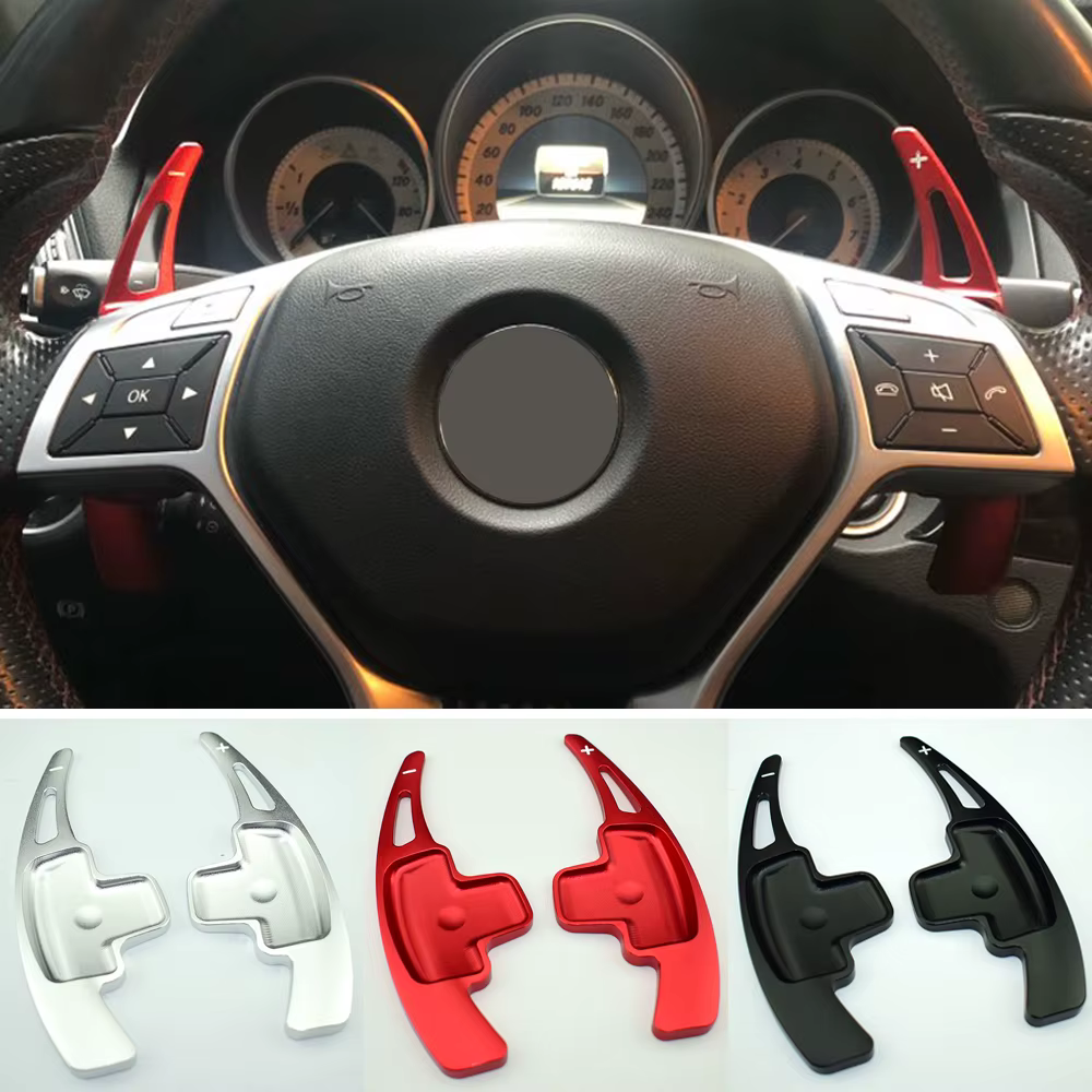 Extensiones de levas para volante Mercedes A/B/E, W204, W212, GLK, CLA, GLA - imagen 2