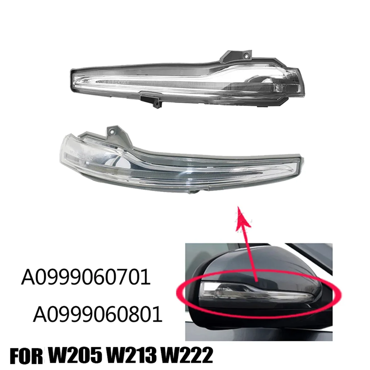 Intermitentes LED espejo retrovisor Mercedes-Benz Clase C W204 - imagen 5