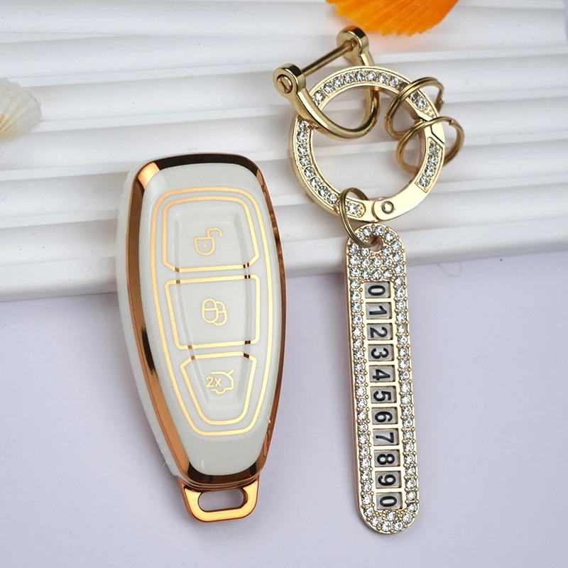 Funda protectora de llave TPU para Ford Focus, Fiesta, Kuga y Mondeo - imagen 5