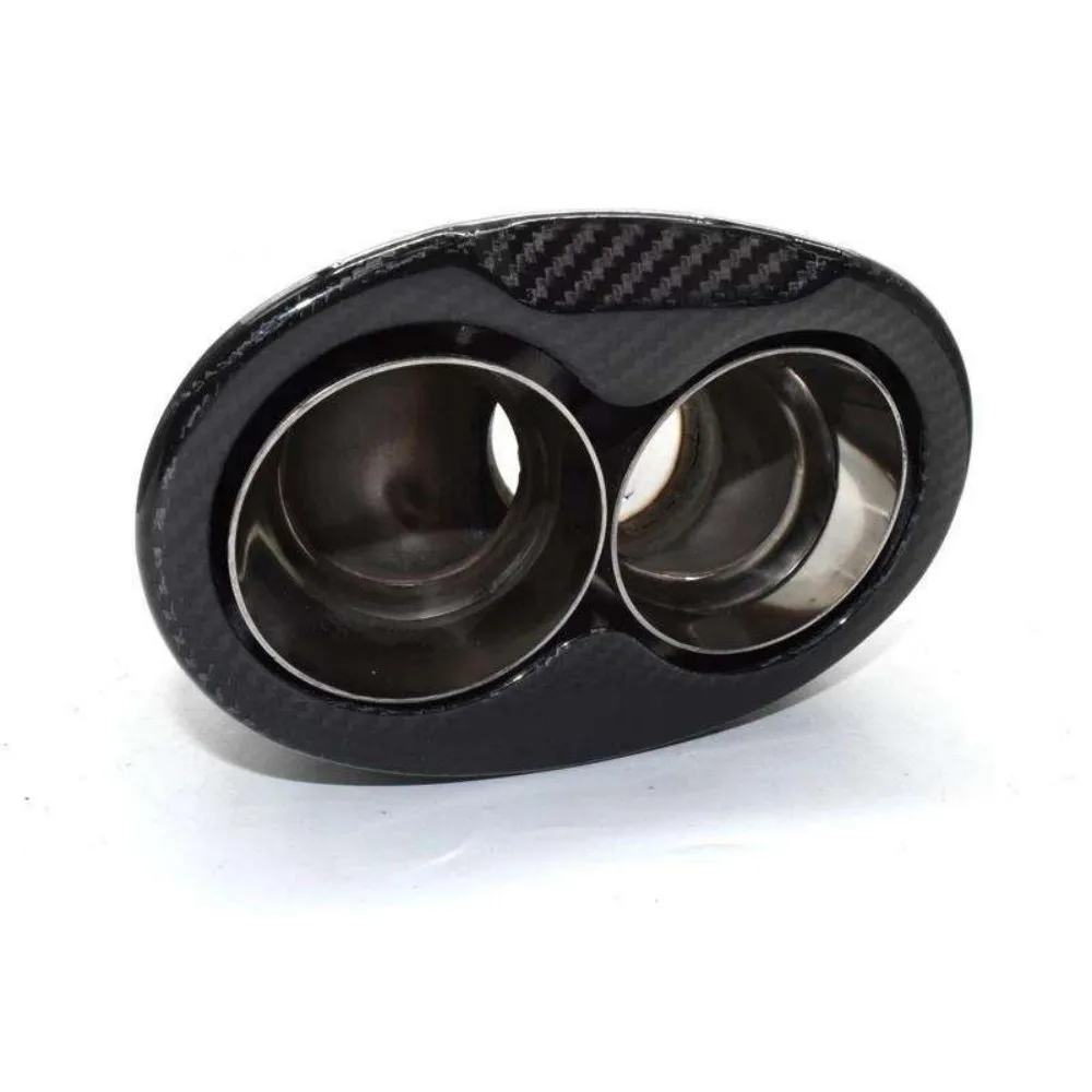 Punta escape carbono doble para Audi RS3 RS5 RS6 A3 a A8 - imagen 5
