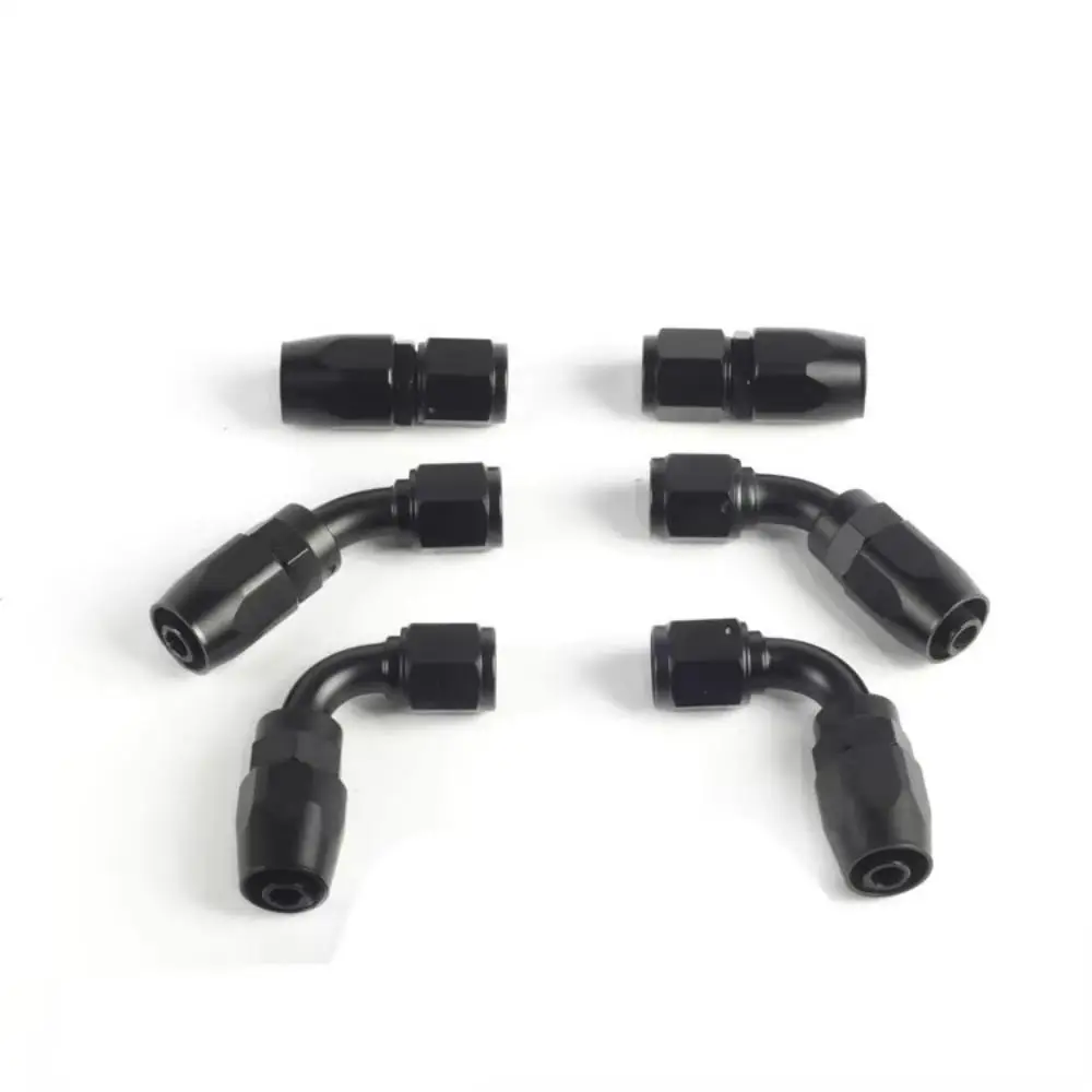 Kit de manguera trenzada AN6 negra para aceite y combustible - imagen 5