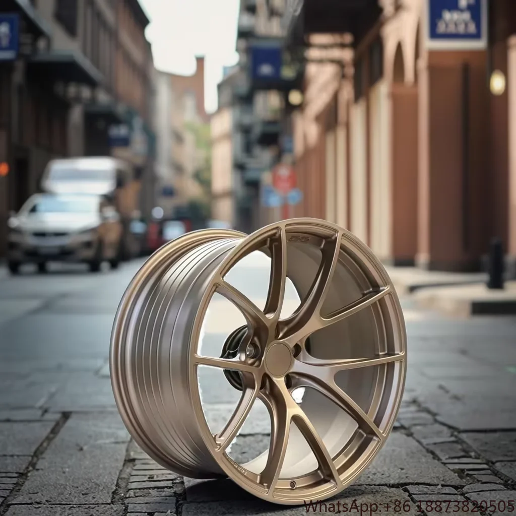 Ruedas de coche forjadas de aleación de aluminio cepillado de bronce elegante de 18-22 pulgadas 5X112 5x120 5x114,3 PCD 20 40 35 100 98mm ET nueva condición