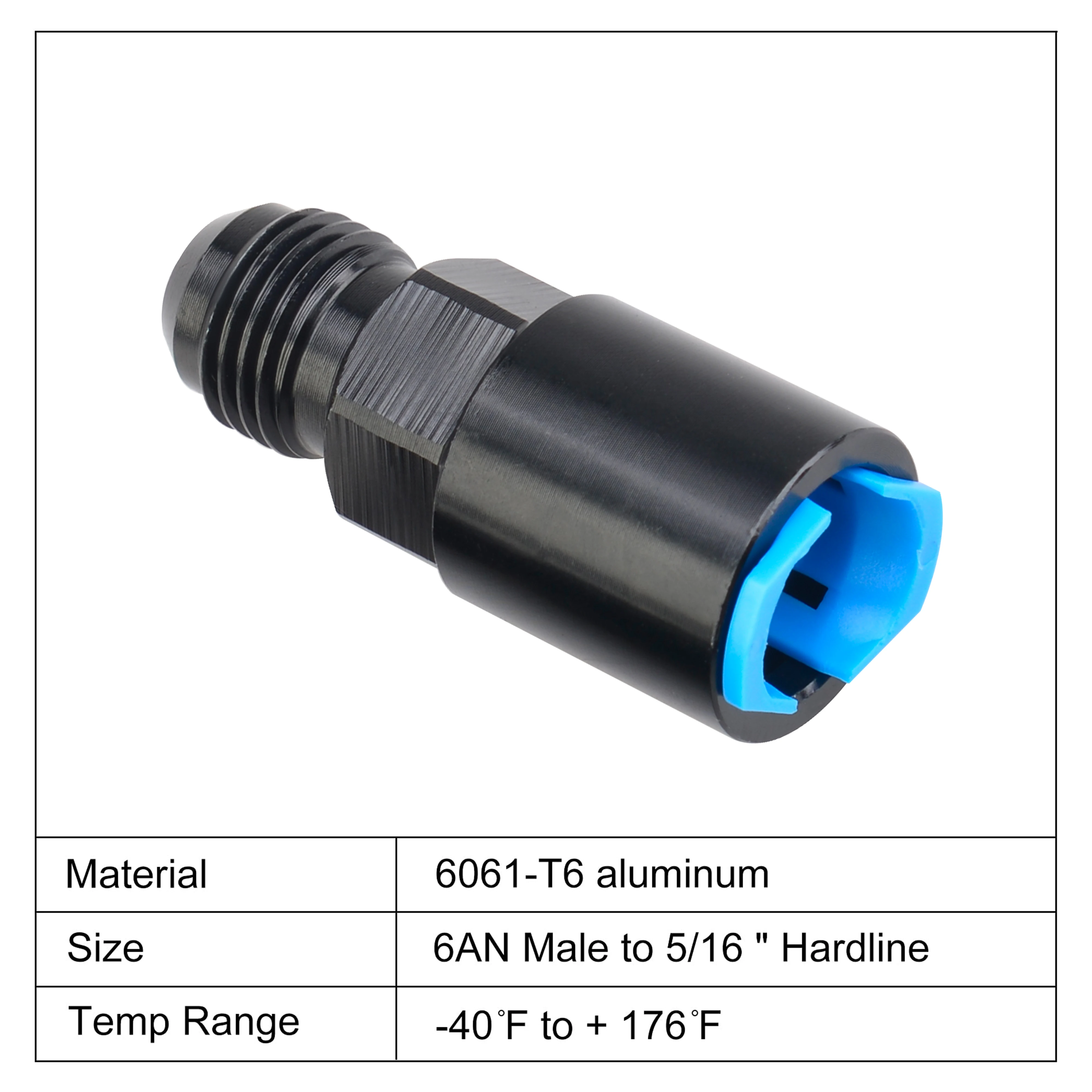 Adaptador en uso y detalles de fabricación