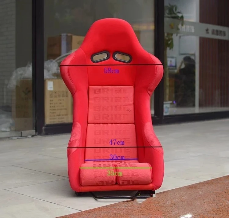 Vista del asiento y líneas deportivas