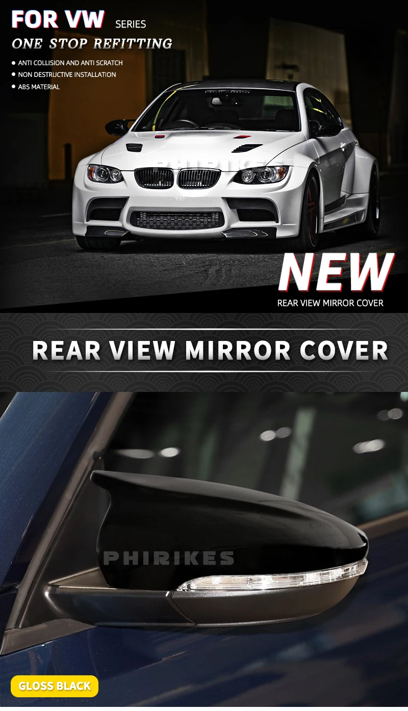 Cubierta de espejo retrovisor lateral estilo M