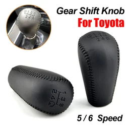 Pomo de cambio de cuero para Toyota Prado LC120, 4Runner y Hilux Surf