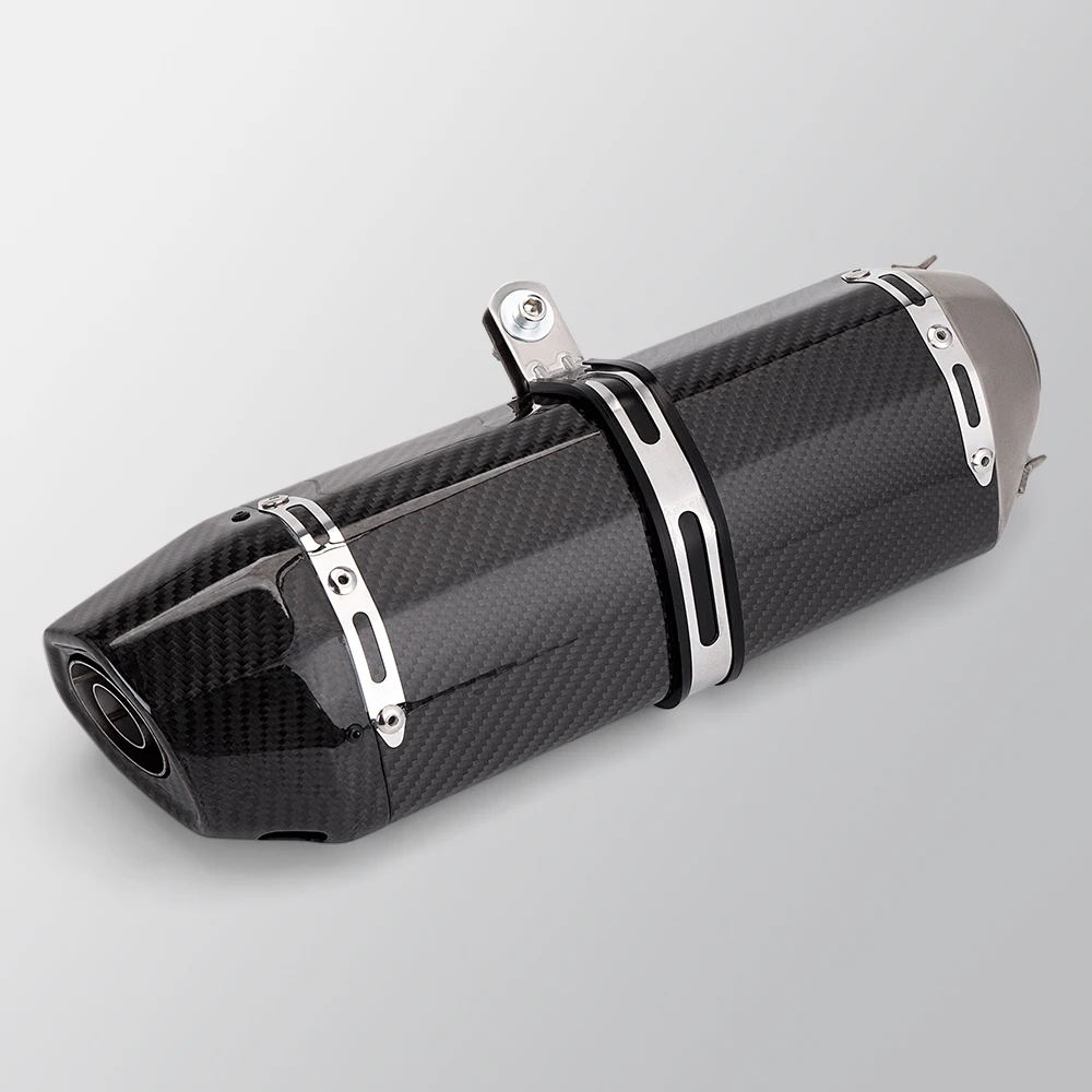 Escape universal de carbono 51 mm para motocicleta deportiva - imagen 4