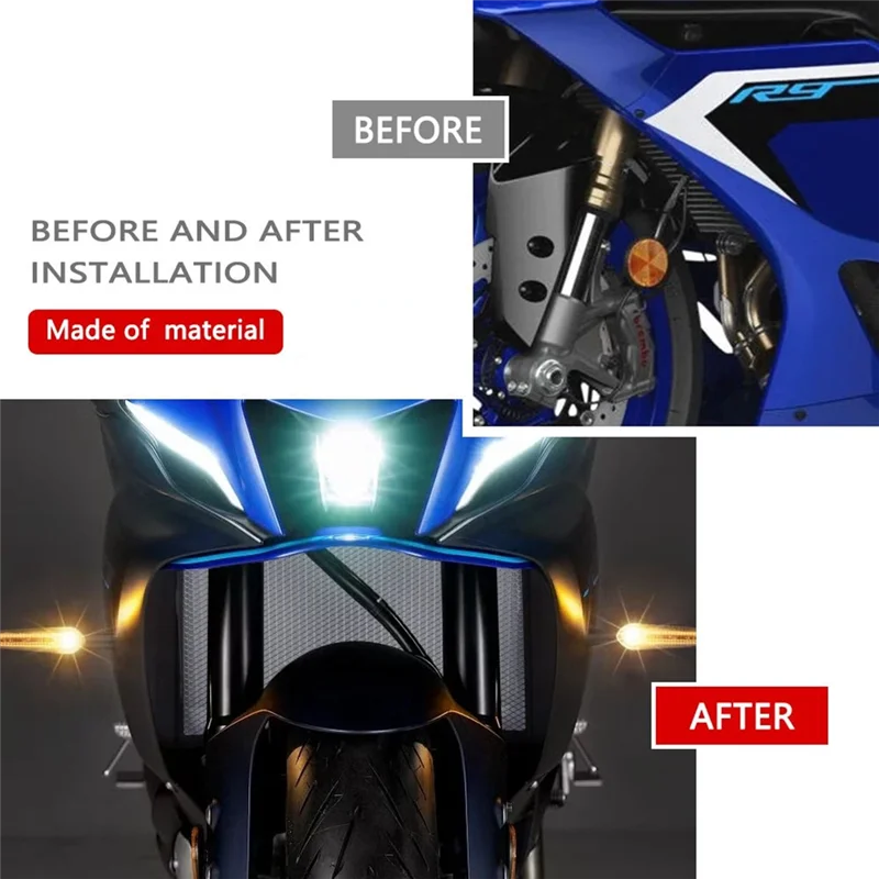 Protector de radiador Yamaha YZF-R9 enfriador aceite y parrilla - imagen 4