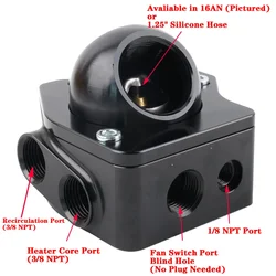 Carcasa de termostato giratoria V2 para Honda K20/K24 K-Swap