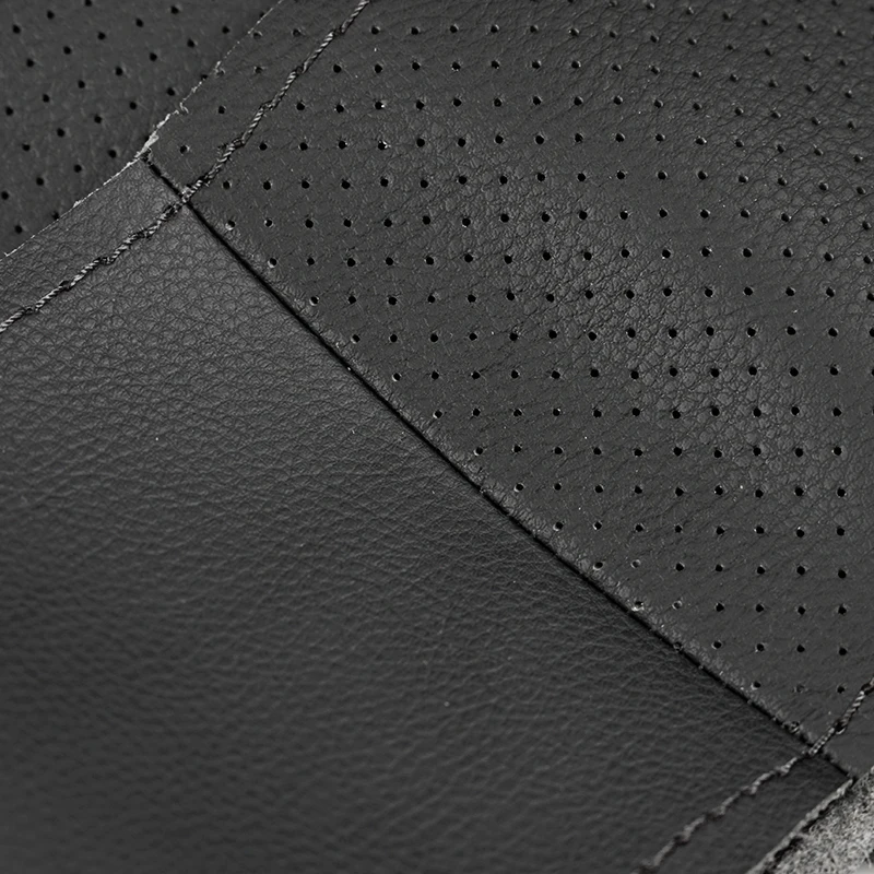 Funda para volante BMW Serie 5 E60/E61 – microfibra perforada negra - imagen 3