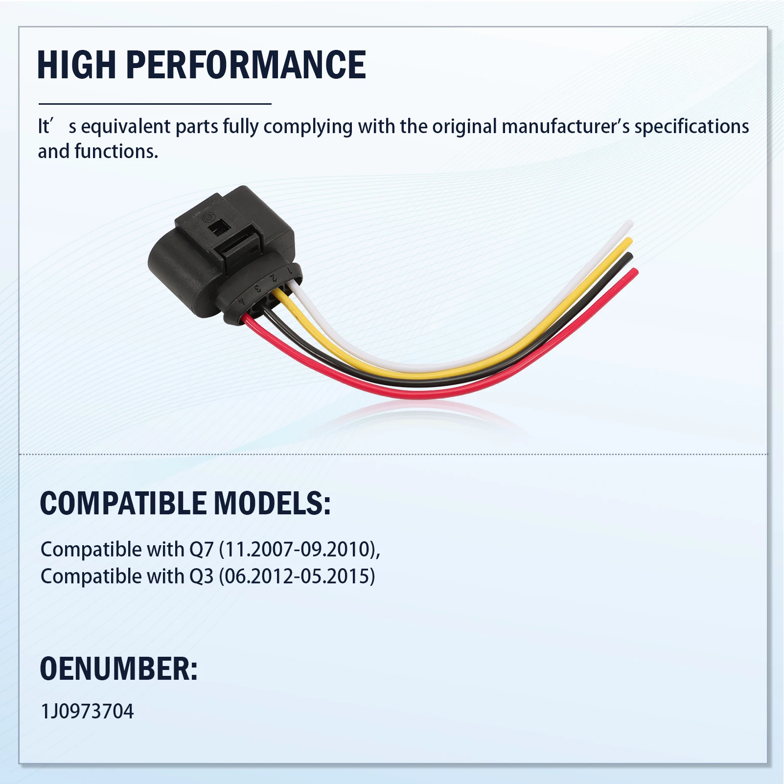Coleta con cable sensor temperatura aire Audi Q3 Q7 1J0973704 - imagen 2