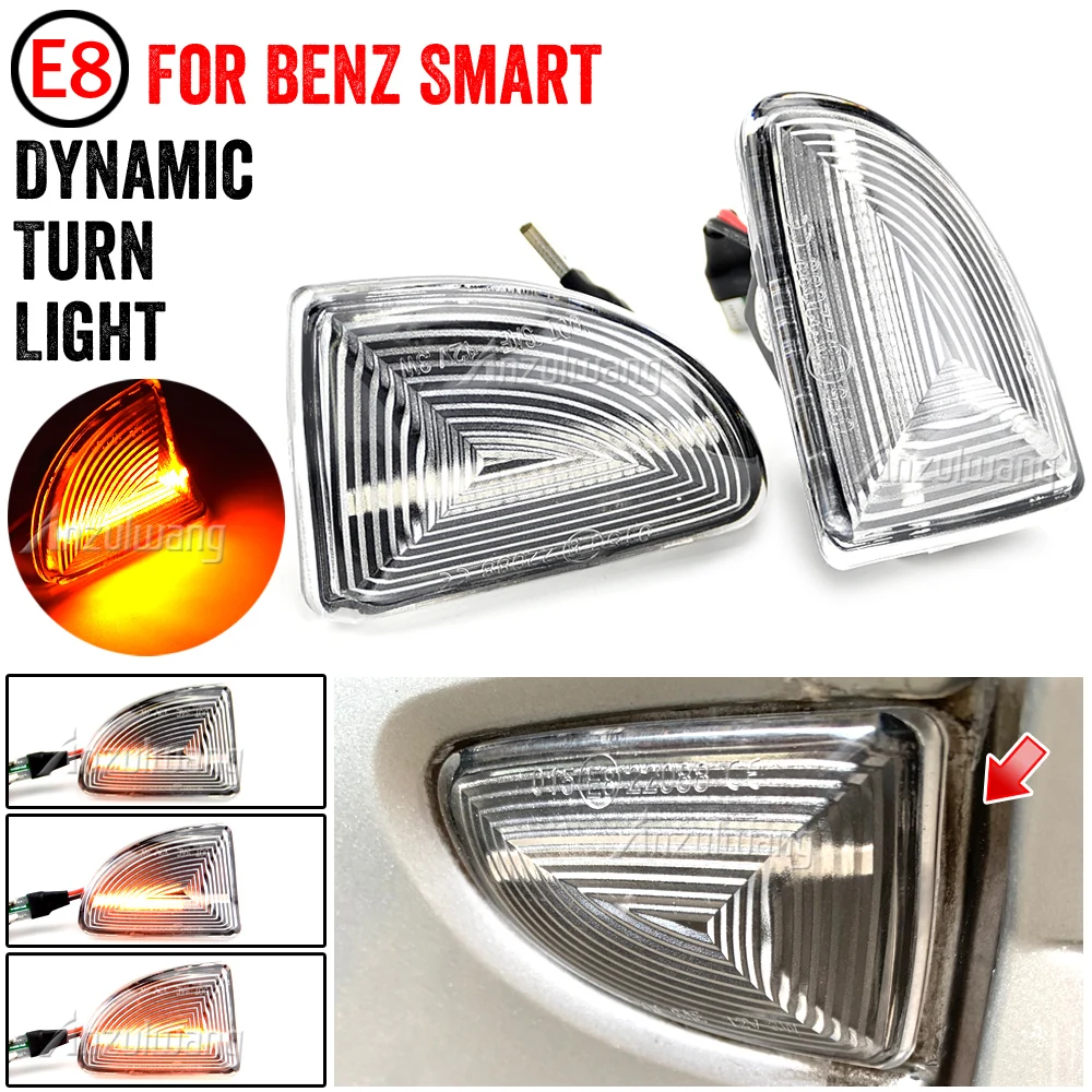 Intermitentes LED dinámicos secuenciales Smart Fortwo 451 2007-2015
