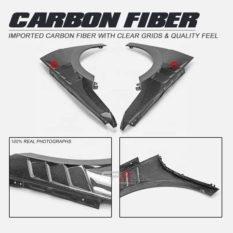 Guardabarros delantero fibra de carbono Hyundai Elantra N CN7 - imagen 4