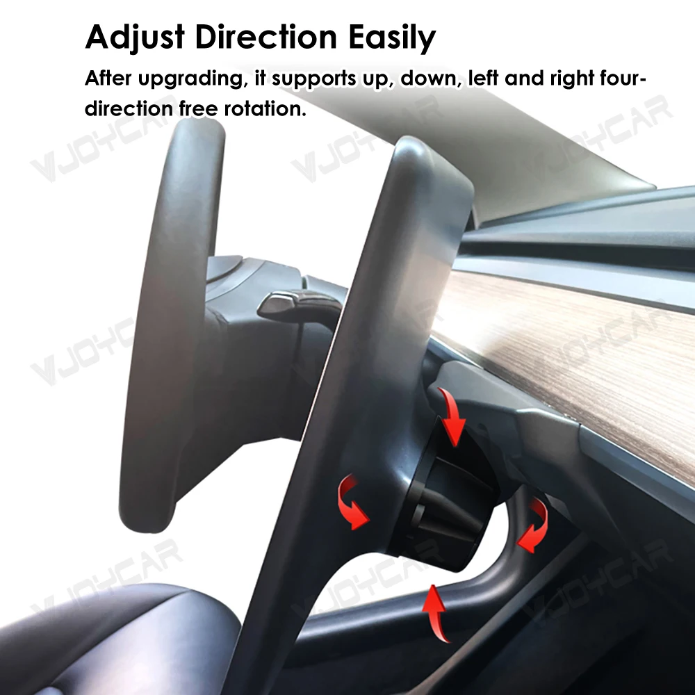 Brazo monitor Vjoycar giratorio para Tesla Model 3/Y – ajuste 4 direcciones - imagen 2