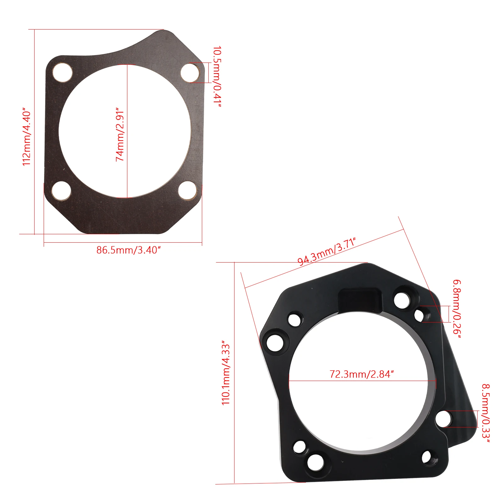 Adaptador cuerpo de acelerador PRB a RBC – Honda K20/K24