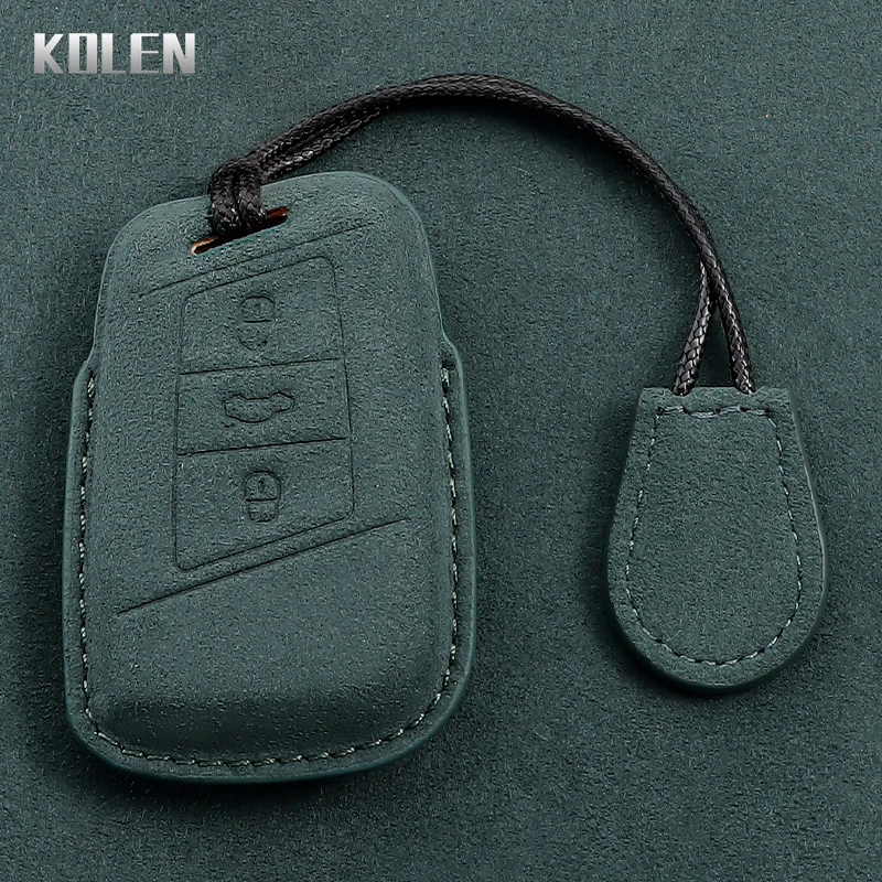 Funda cuero llave telecomando VW Passat B8 Skoda Superb A7 Kodiaq - imagen 4