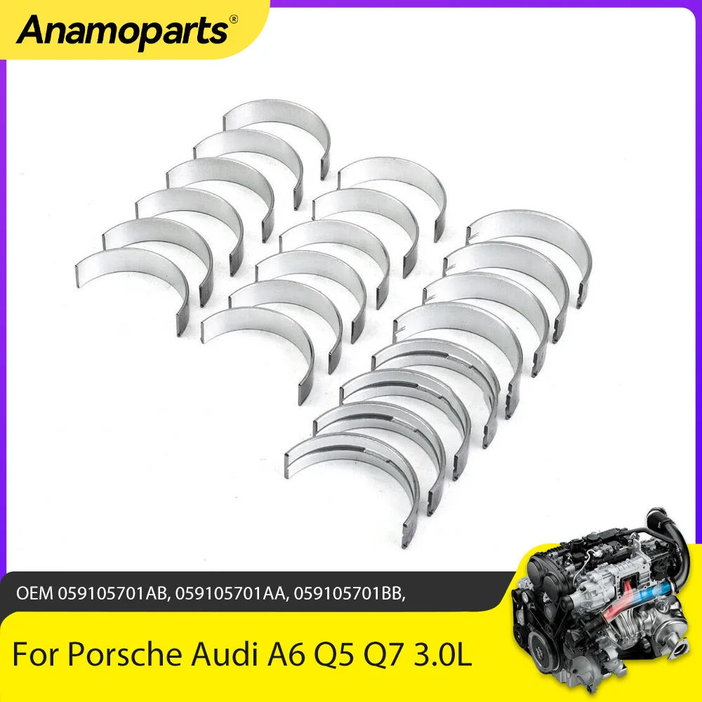 Juego rodamientos principales cigüeñal CRC CLA – 3.0 V6 TDI Audi A4 A6 Q5 VW Touareg 11-18
