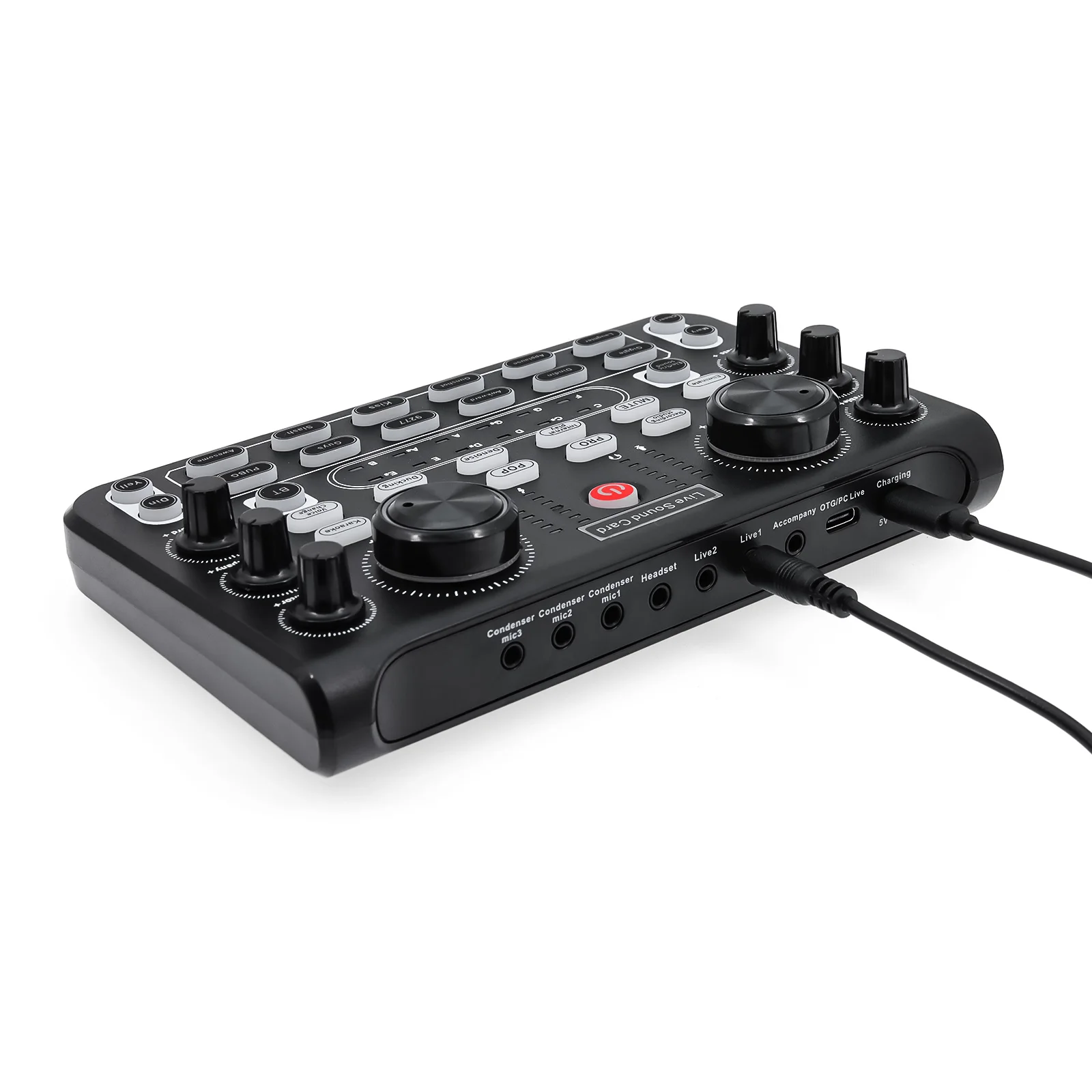 Tarjeta de sonido X60 con mezclador para karaoke y streaming en vivo - imagen 4