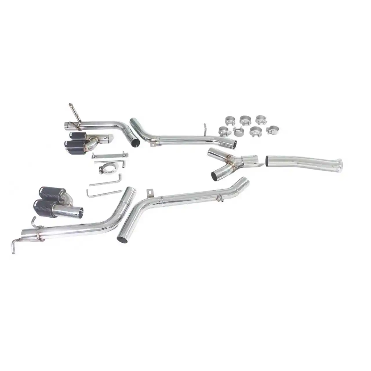 Escape cat-back GFC de acero inoxidable – Mercedes W204 C180/C200/C260 - imagen 3