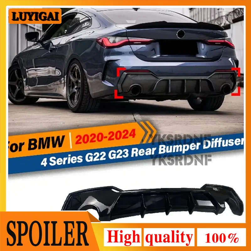 BMW Serie 4 G22 G23 M Sport Difusor paragolpes trasero