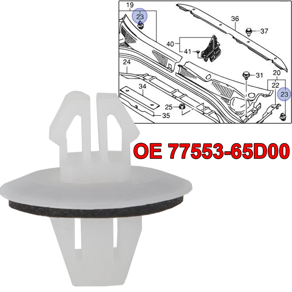 Clips embellecedores 77553-65D10 para Suzuki Vitara SX4 Swift Toyota Corolla RAV4 - imagen 4