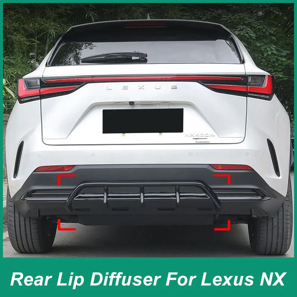 Kit difusor y alerón en parachoques Lexus NX 260 350h 2022-2023 ABS